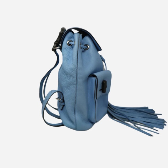 Gucci Leather Bamboo Tassel Backpack - Picture 2 of 9